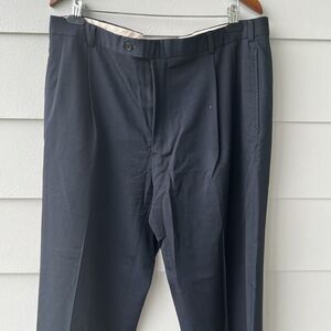 Brooks brothers 346 dress pants 40x32 Blue Wool Trousers Slacks Cuffed Hem